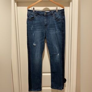 Cabi Tuxedo High Straight Jeans